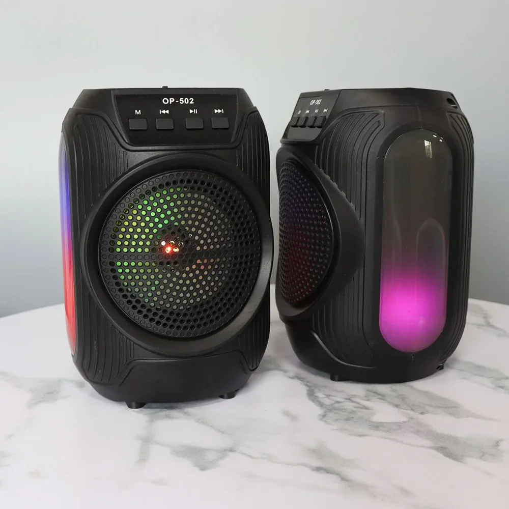 Cal przenośny głośnik Bluetooth z światło RGB System kina domowego wsparcie Audio dysku TF Mini bezprzewodowy Subwoofer BT