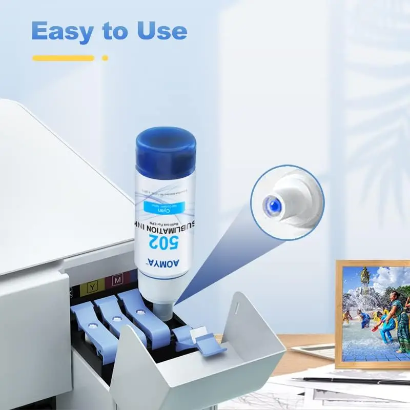 Imagem -03 - Sublimação Impressora Tinta Adequado para Epson Et2720 Et-2760 Et4700 Et-4760 Et1500 Wf3620 Wf3640 Wf7610 Wf7720 4x 100ml T502