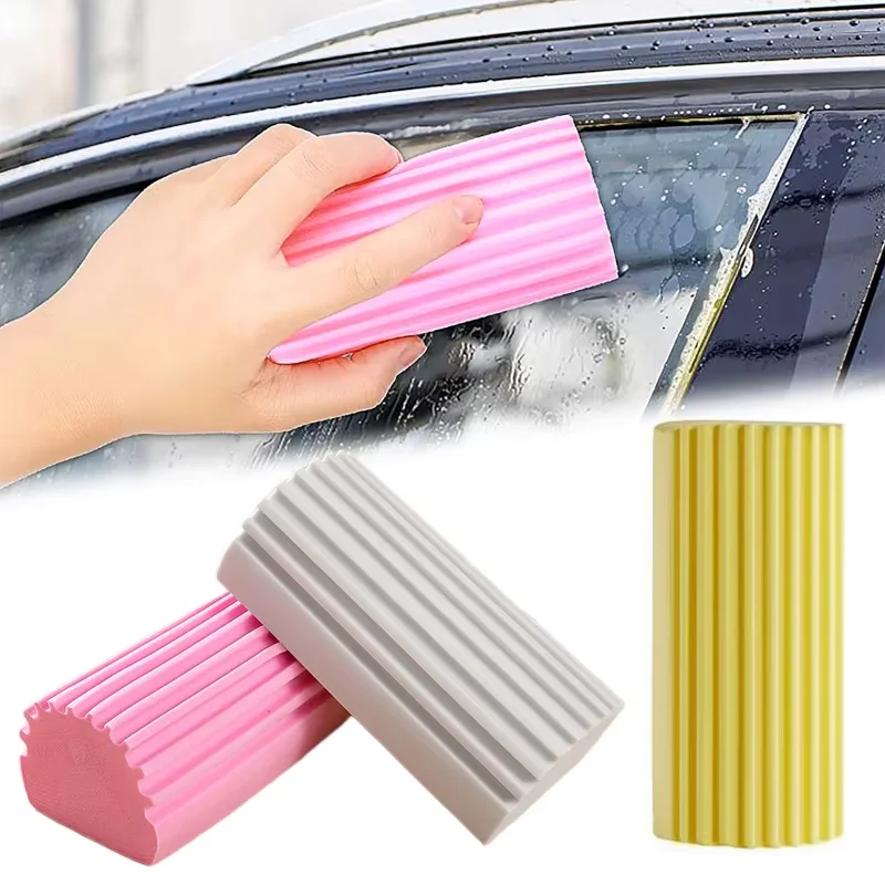 Car Damp Clean Duster Sponges Reusable Eraser Brush Blinds Kitchen Window Sponge Humedo Duster Cleaning Tools Auto Accessories