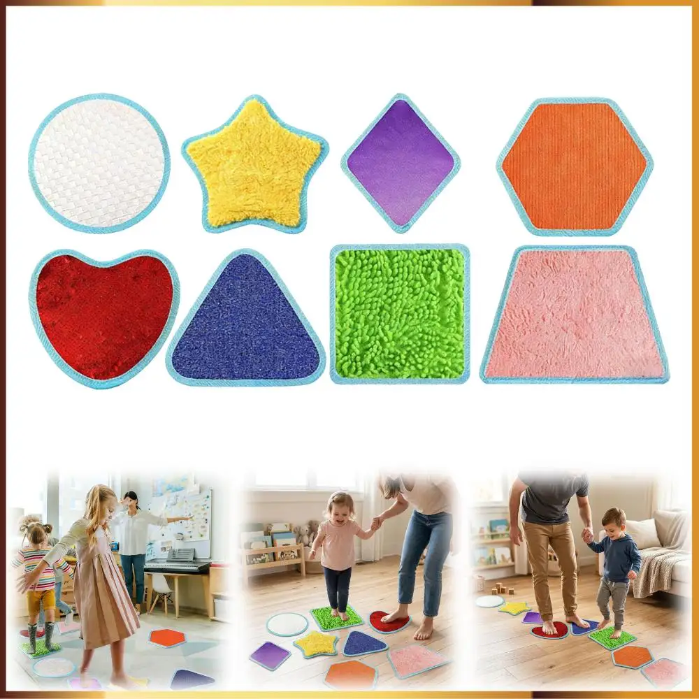 8-Pack Sensory Tiles for Kids Mixed Colors Sensory Toys Tactile Wall Panels Educational Toys for 3 Year Old Toddler Gift