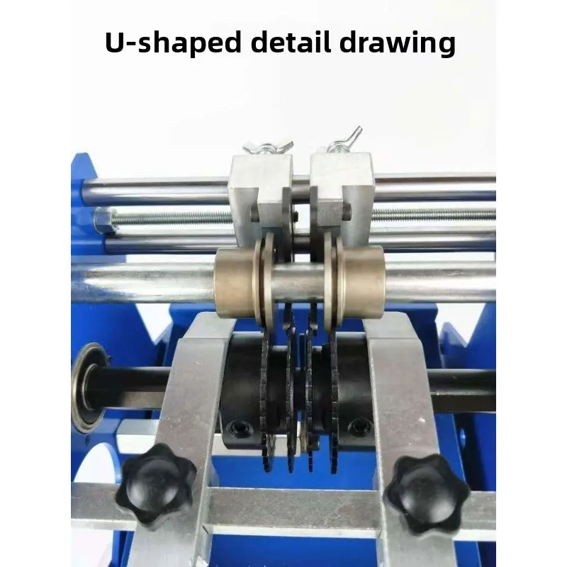 Manual Resistor & Diode Lead Forming Machine - Hand Crank Loose/Taped Axial Component Cutter for F & U Type