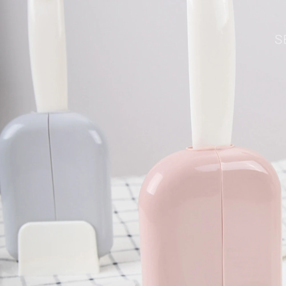 

Rice Scoop Set Automatic Open Close Kitchen Tool Spoon Holder Pink Utensil Storage Rack Rice Spoon Dustproof Cover Organizer