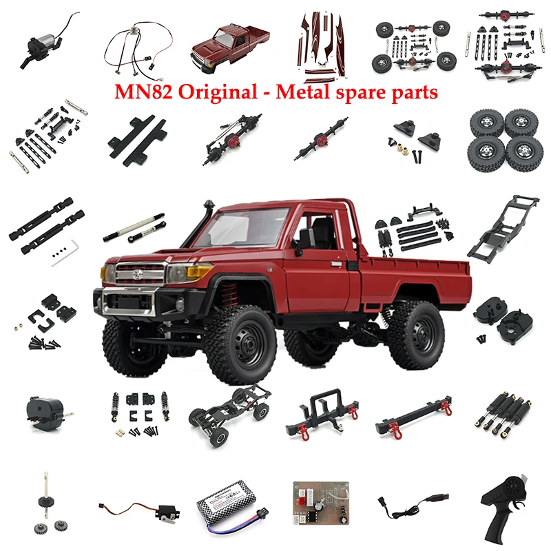 

MN MODEL MN82 LC79 Metal Front and Rear Axle with 3mm To 4mm Shaft Sleeve 1/12 RC Car Upgrade Parts Accessories Car Accessories