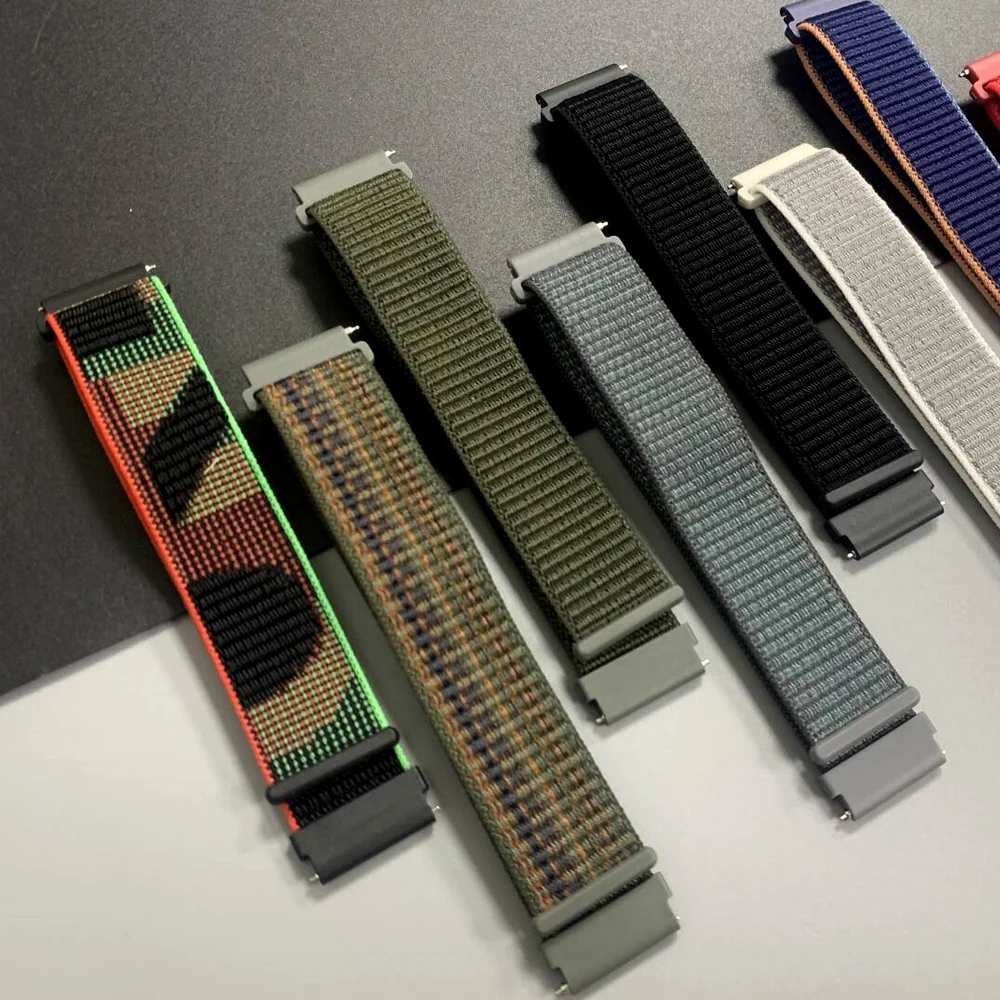 2 szt. 22mm nylonowy pasek spo – Sport Loop Velcro recenzja i cena