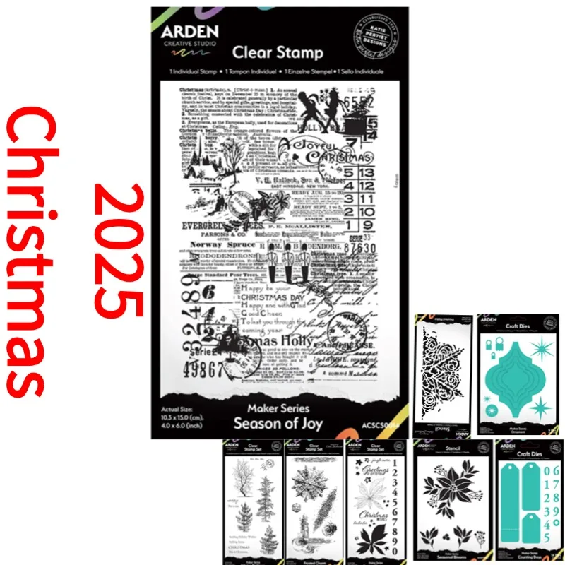 الموسمية متجمد سحر تزهر الفرح الشتاء عيد ميلاد سعيد مشرق السلام المعادن قطع يموت ختم سجل القصاصات Stencil ألبوم صور DIY بها بنفسك #1