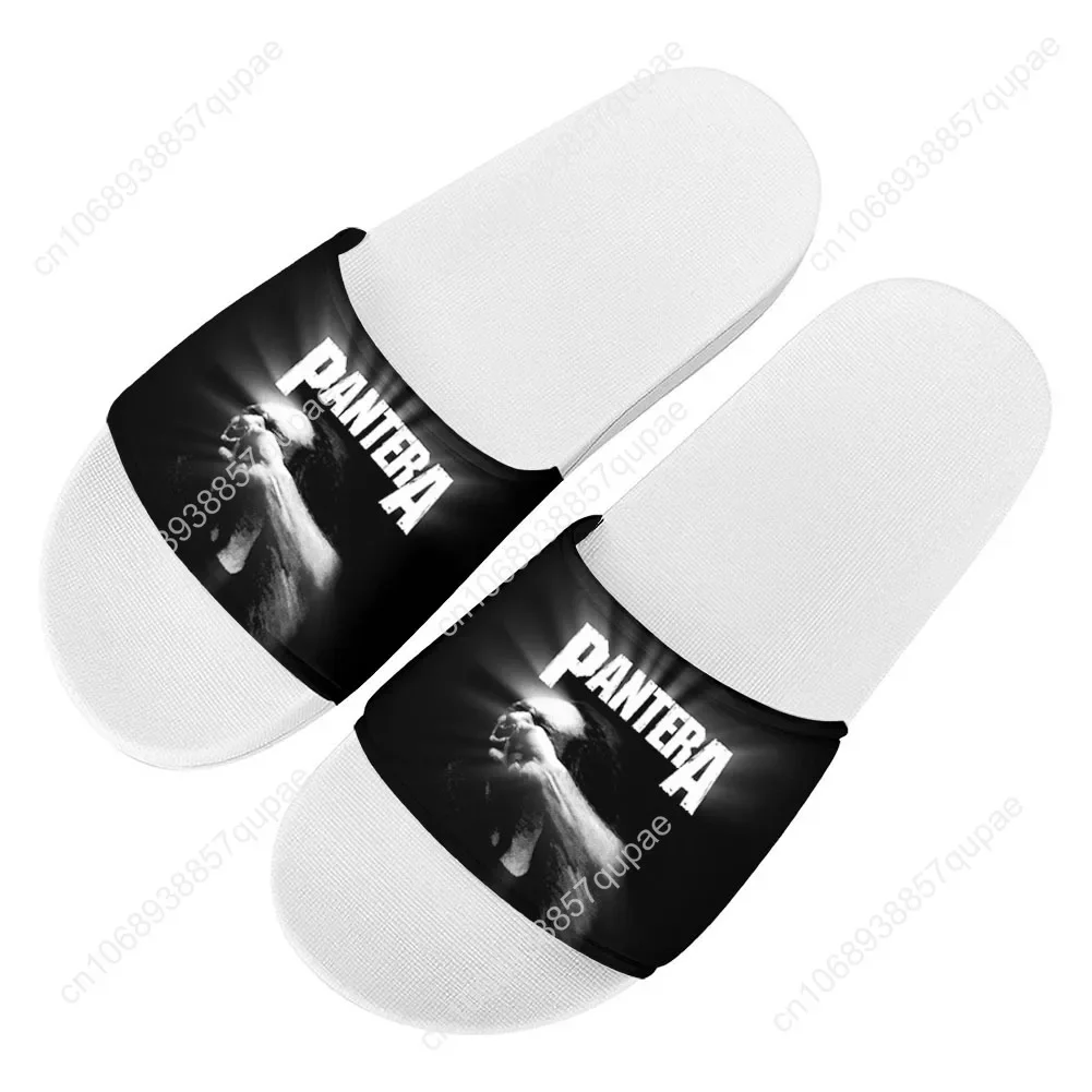 Pantera Metal Band Slippers Home Water Shoes Rock Band Men Women Teenagers Beach Pool Sandals High Quality Custom Summer Slipper 4