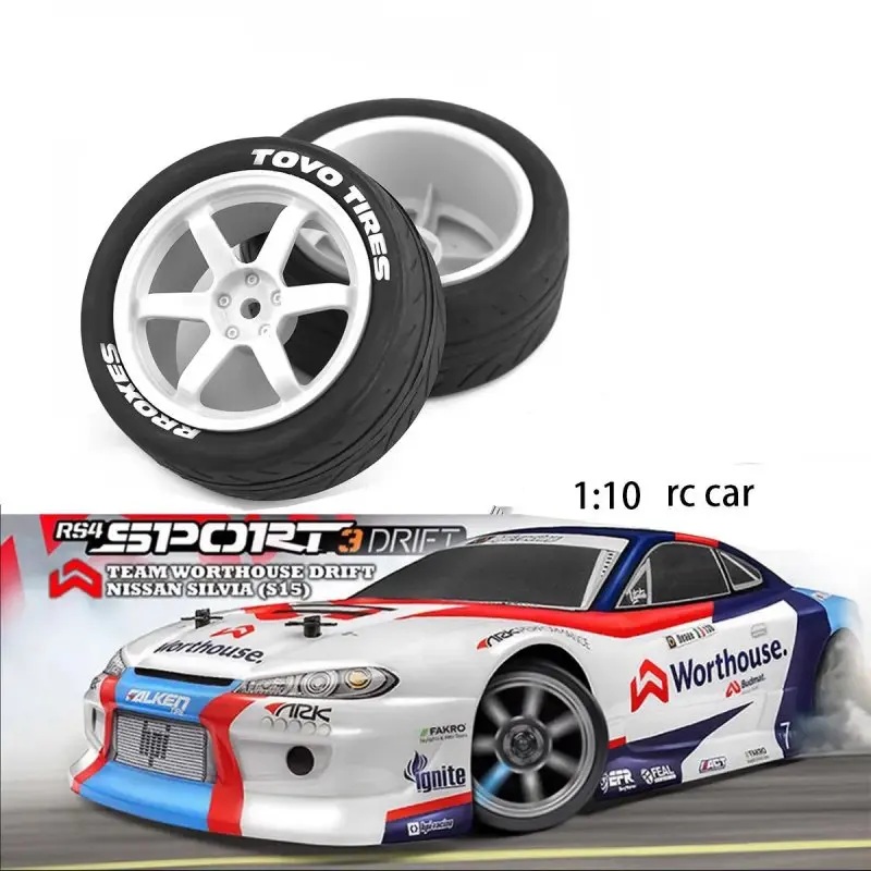 Opony do samochodów szosowych Gumowe opony 12mm Hex 1/10 RC Rally Racing Wheels dla HPI dla Tamiya XV02 XV01 TA06 TT01 TT02 dla KYOSHO