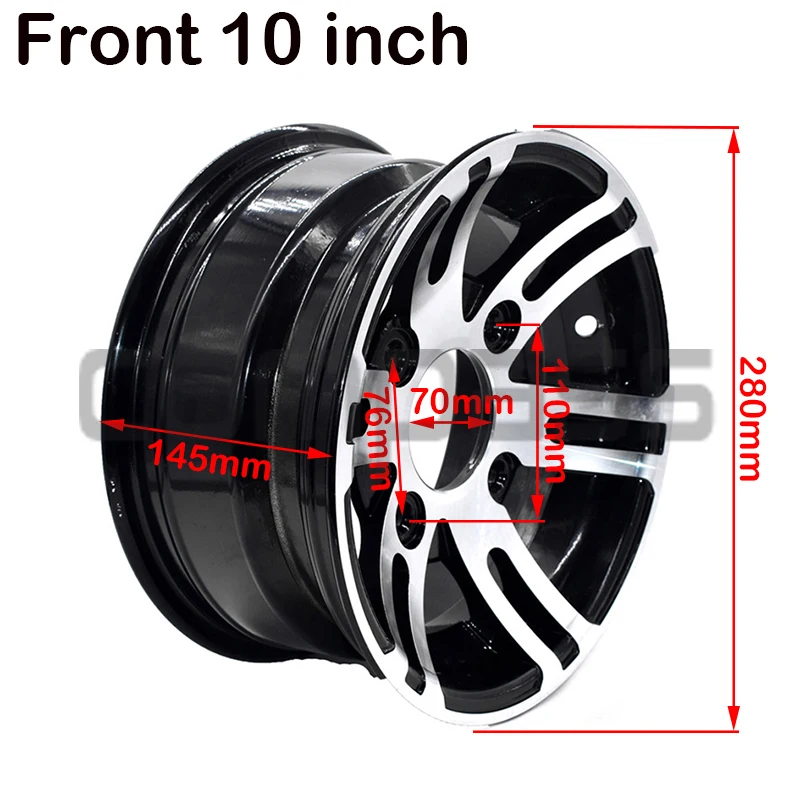 10*5 10*7 for ATV ATV patrol car sightseeing car golf cart steel ring iron wheel hub