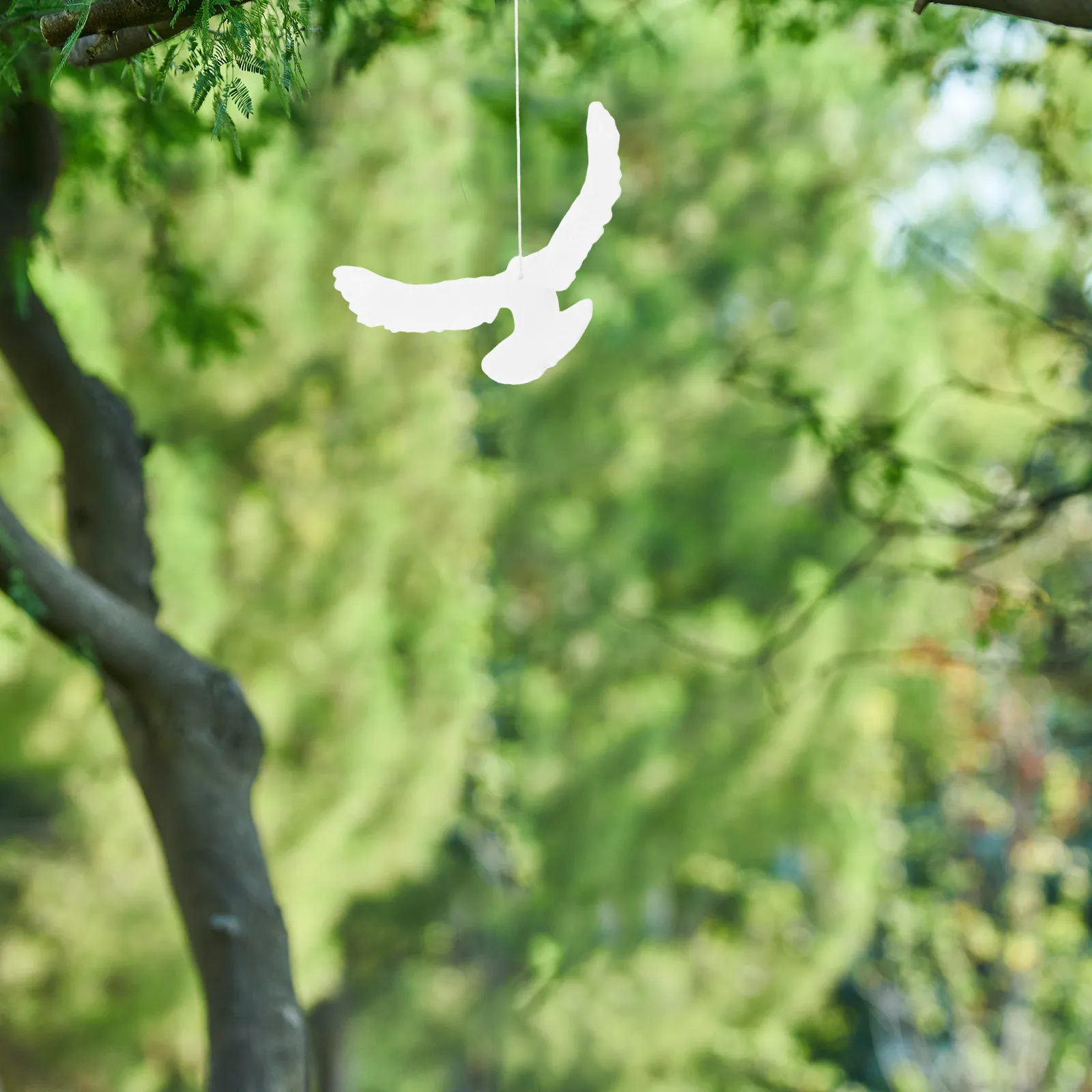 12Pcs Dove Craft Pendant Peaceful Ornamental Bird Decoration Versatile Hanging Charm for Bridal Shower Shower New Year