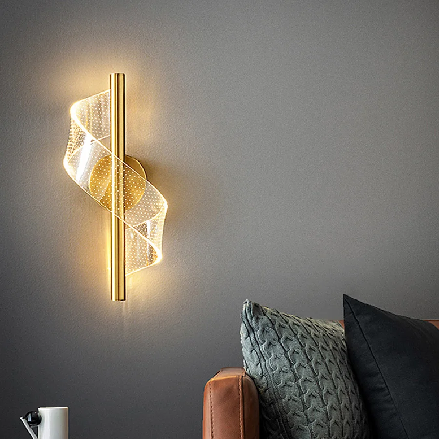 

Nordic LED Wall Lamp Indoor Lighting For Bedroom Bedside Parlor Background Wall Light Modern Indoor Decoration Sconces