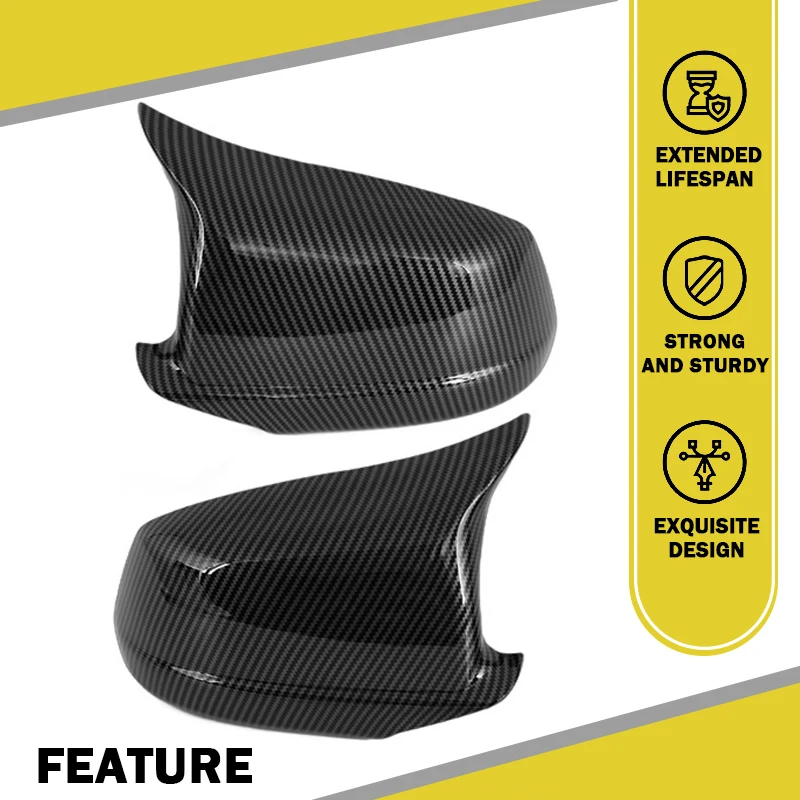 Rhyming Rückspiegelkappe Seitenspiegelabdeckung M Performance Autozubehör Passend für BMW 5er F10 F11 F18 Pre-LCI 2010-2013 – Detail 8