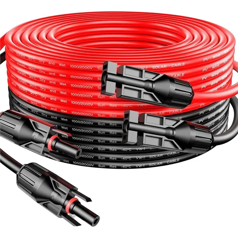 PORK-Solar Panel Connector Kit Extension Cable Connector Cable