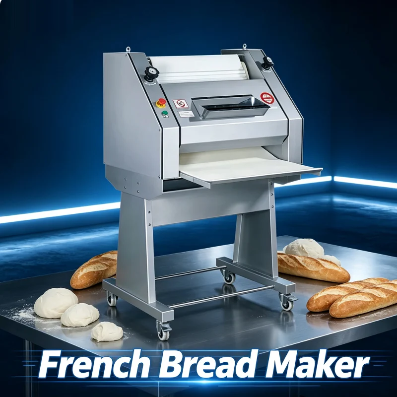 New Design French Long Stick Bread Forming Machine Tray Fully Automatic Toast Bread Dough Forming Machine