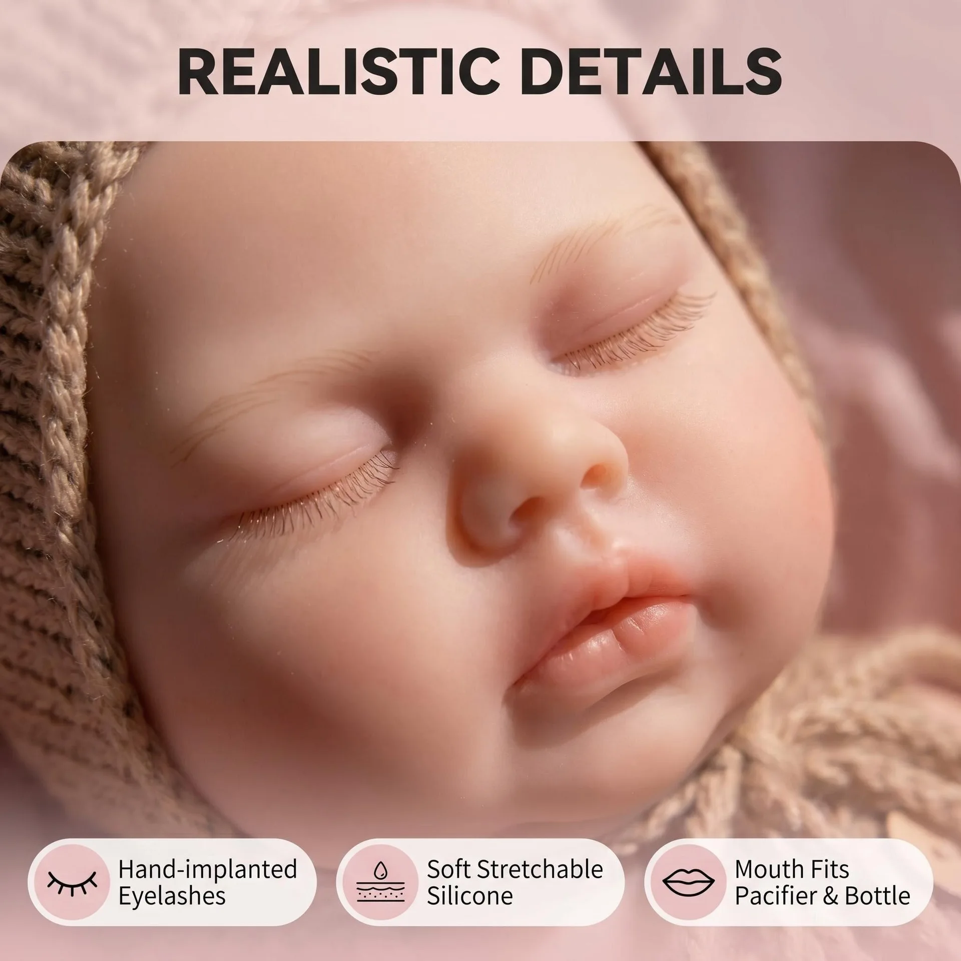 NPK 12inch Solid Silicone Doll Pickle in Silicone Version Elastic Strechable Collectible Art Doll With random pacifier and bottle