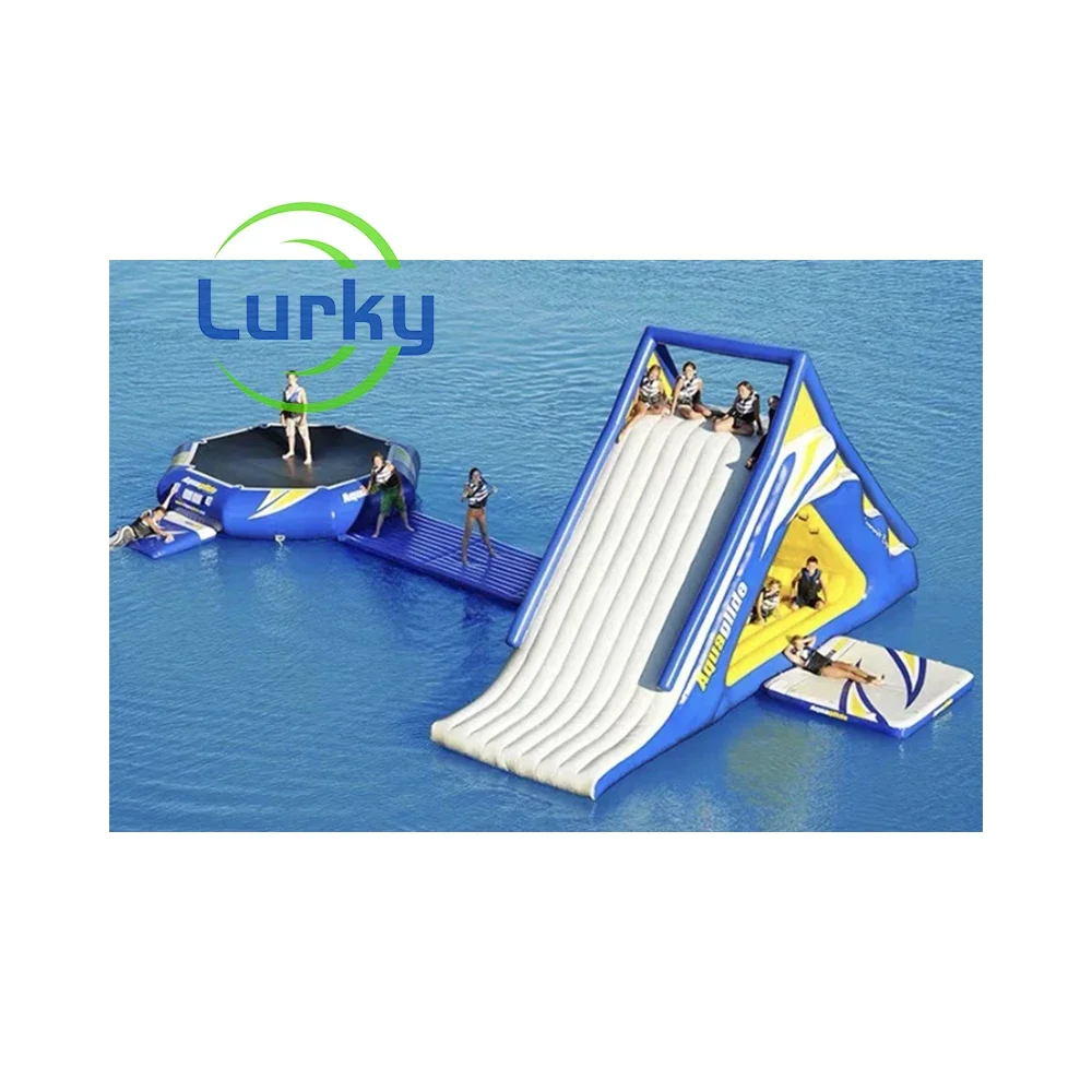 Good Style Inflatable Water Park with Water Slide and Pool Custom ODM/OEM inflatable water park For Kids