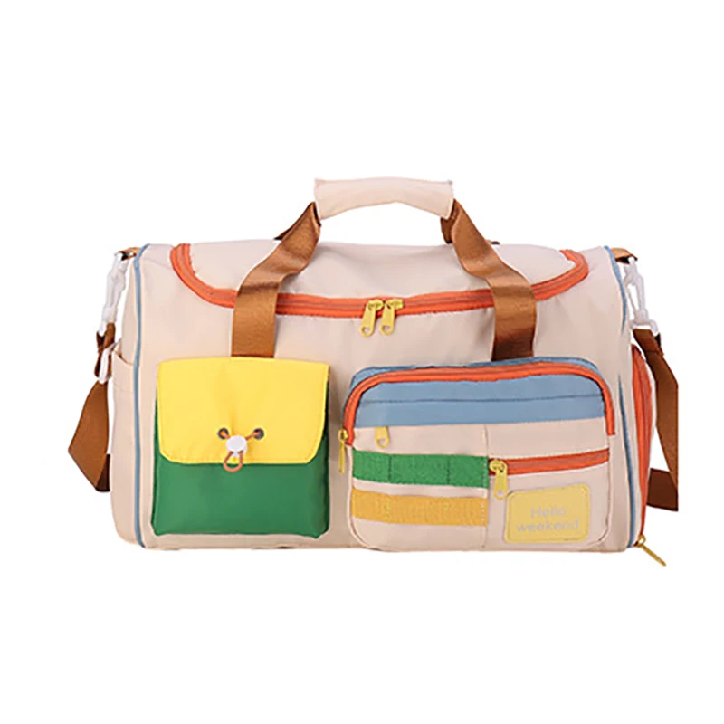 

Fashion Sports Fitness Bag for Women Gym Travel Tote Duffel Luggage Handbag Shoes Pocket Beach Boston Weekend Shoulder Bag