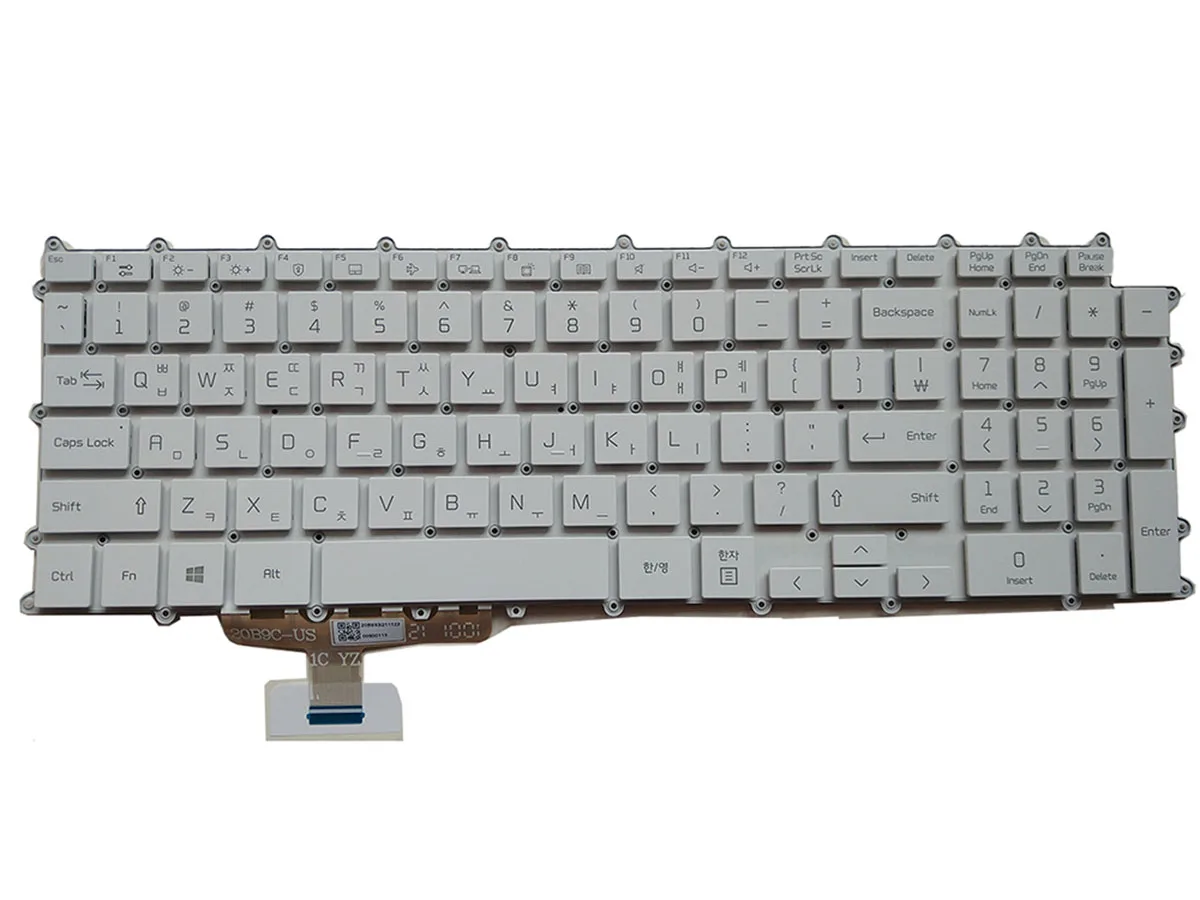 Imagem -06 - Teclado Retroiluminado para lg 17z90p 17z90p-g 17z90p-k 17z90p-n Sg-b0340-xra Preto Branco