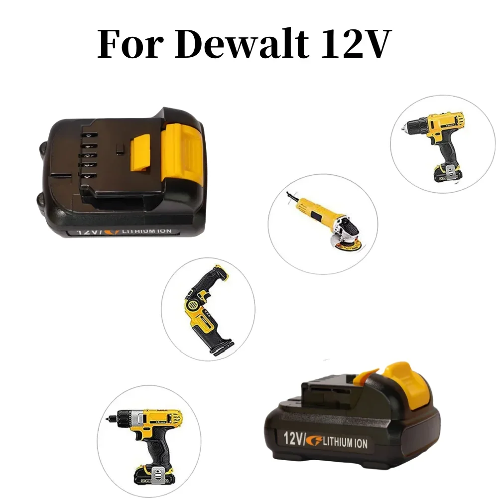 12V 3000/4000/5000mAh Battery for Dewalt DCB120 DCB127 DCB121 DCB100 DCB101 DCD700 Lithium-ion Rechargeable Tools Batteries