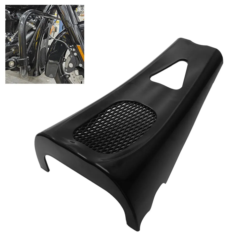 Stretched Chin Spoiler ABS Plastic 1PCS Motorcycle Accessory Fit For HARLEY DAVIDSON  Road Glide Special FLTRXS 2017-2023 Black