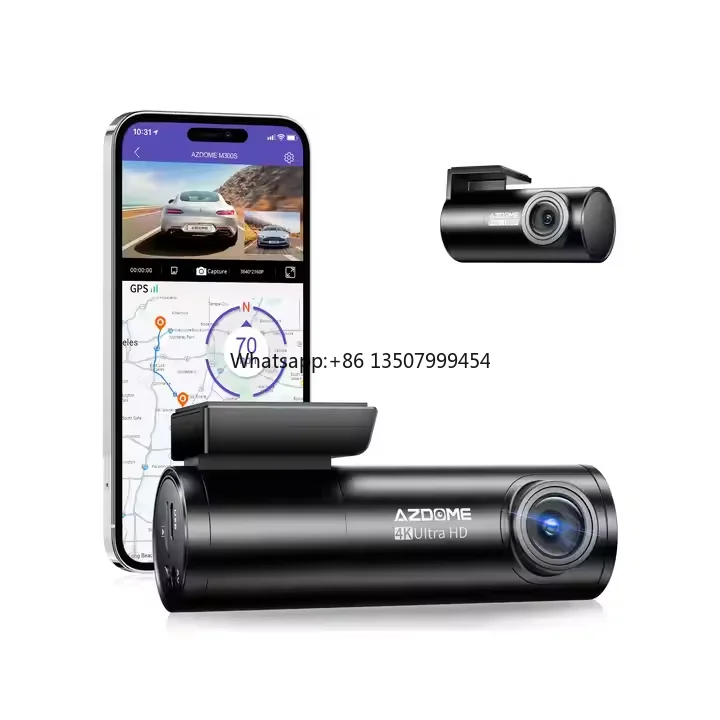 

AZDOME M300S 4K Night Vision 5G Wifi Navigator GPS Recorder Dual Lens Voice Control Dash Cam