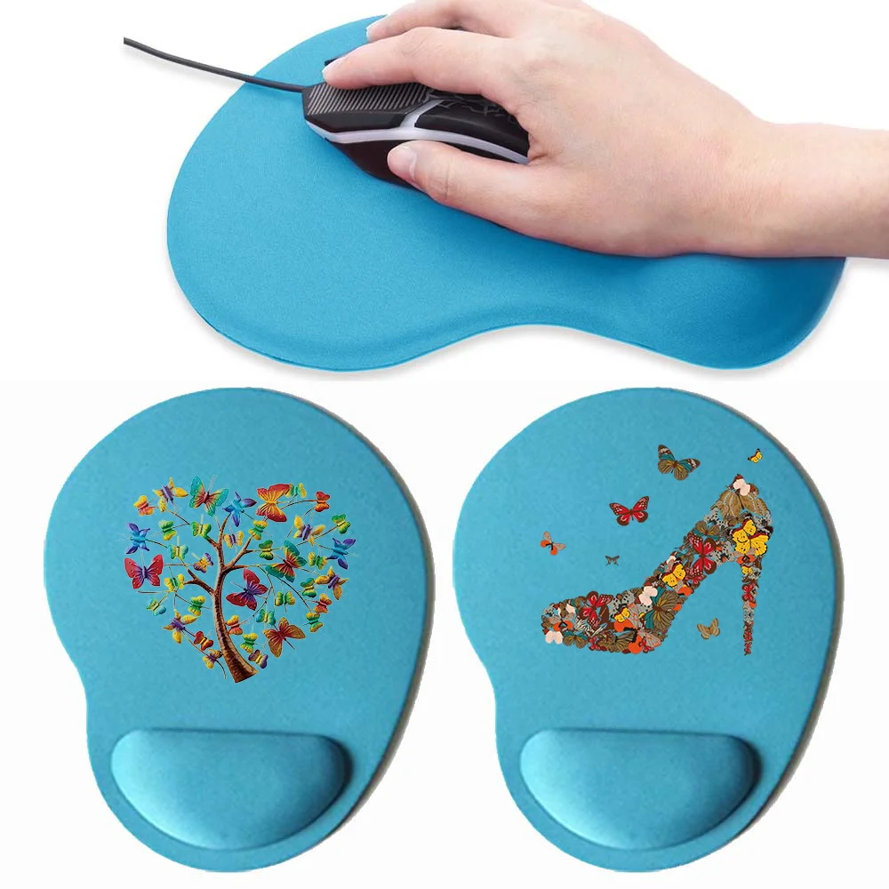 Mouse Pad Gamer Computer PC Desk Mat Ergonomic Non-Slip Mousepads Wrist Pad Butterfly Series Mouse Mats for Office Accessories