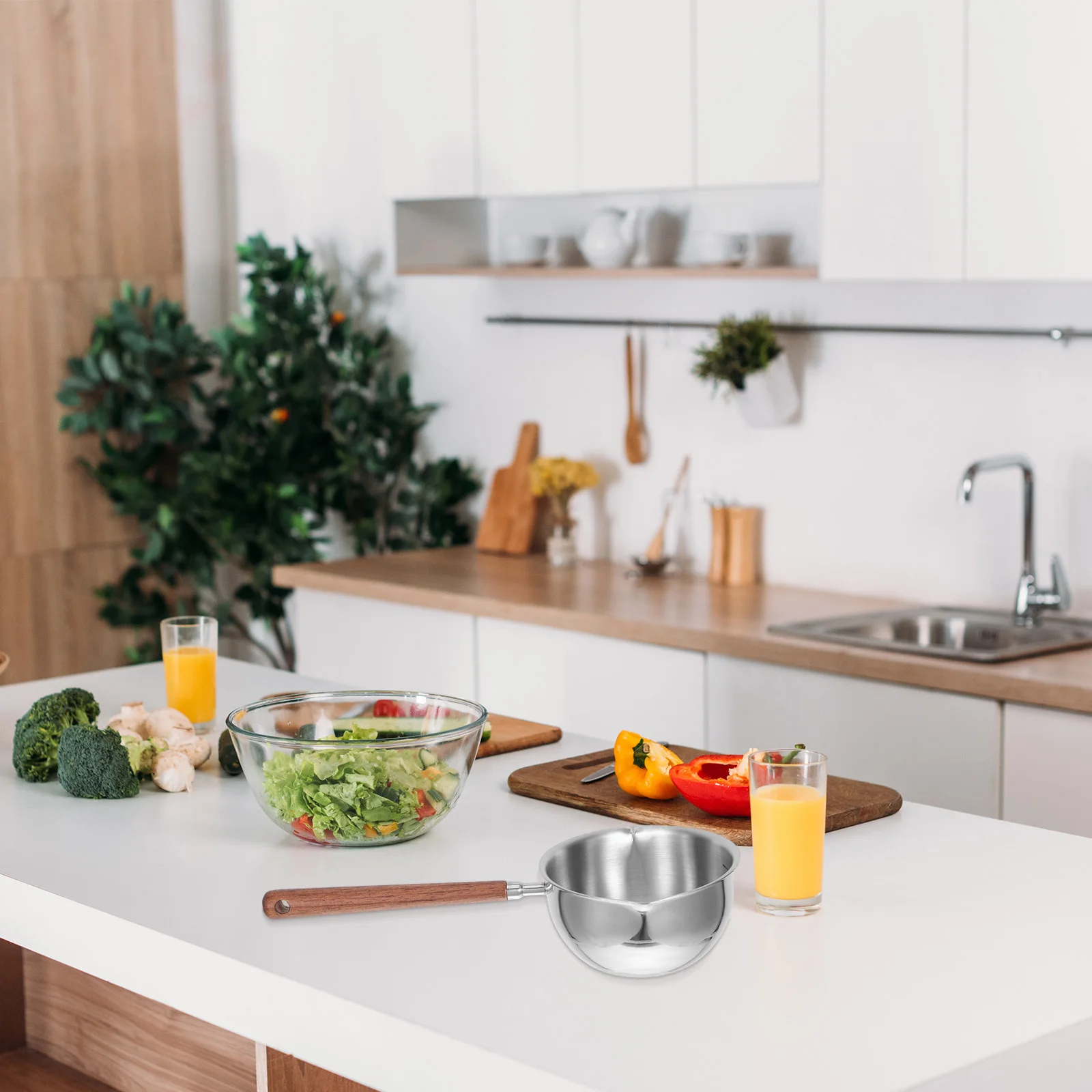 

Stainless Steel Soup Ladle Dual Pour Spouts Long Handle Safe Serving Spoon for Soups Sauces Stews Cooking Soup Ladle Stainless