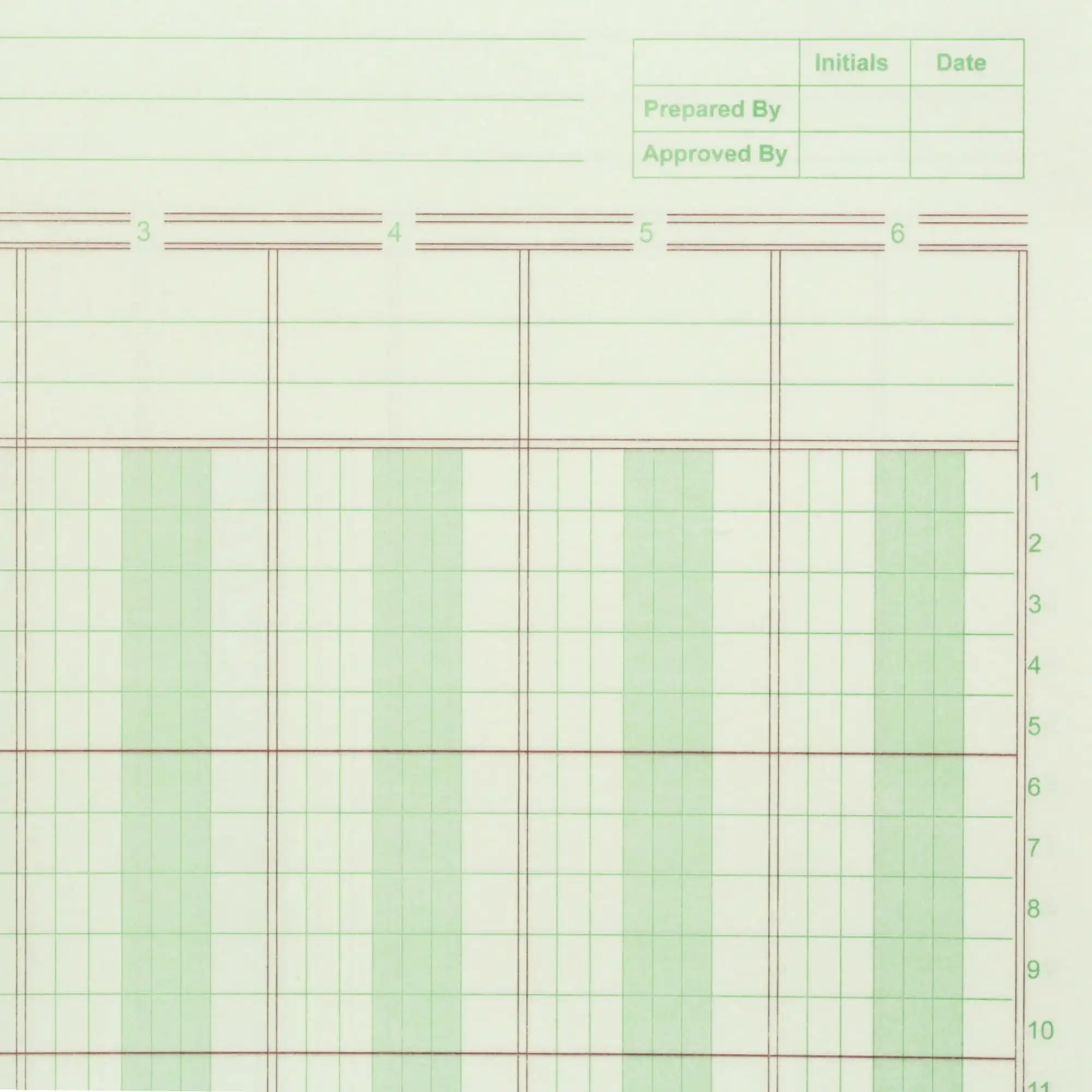 Norcom, bloc-notes Columnar, 6 colonnes, 8,5" x 11", format lettre, 50 feuilles