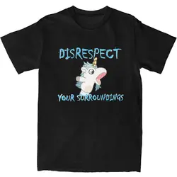 Funny Blueys Unicorse Disrespect Your Surroundings T Shirt T-Shirts Short Sleeve Tops 100 Cotton O-Neck Oversize Clothing