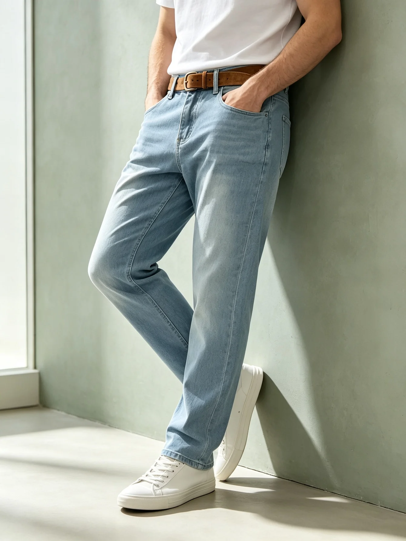 Y2K Embroidered Men's Jeans, Retro American Street Fashion Denim Trousers, Great Gift For Lover