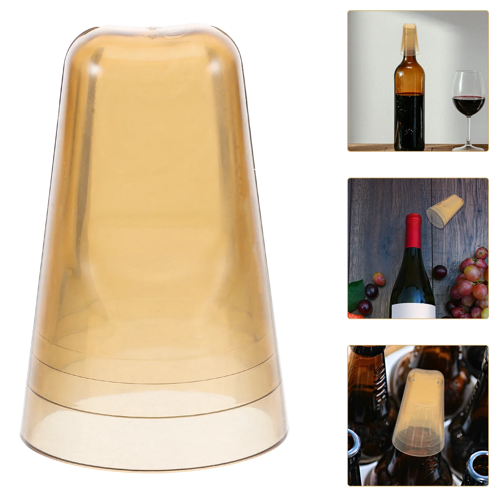 

6Pcs Universal Wine Bottle Pourer Cover Caps Leakproof Spill Prevention Sealers for Wine Beer Bottles Seal for Bottle Tops