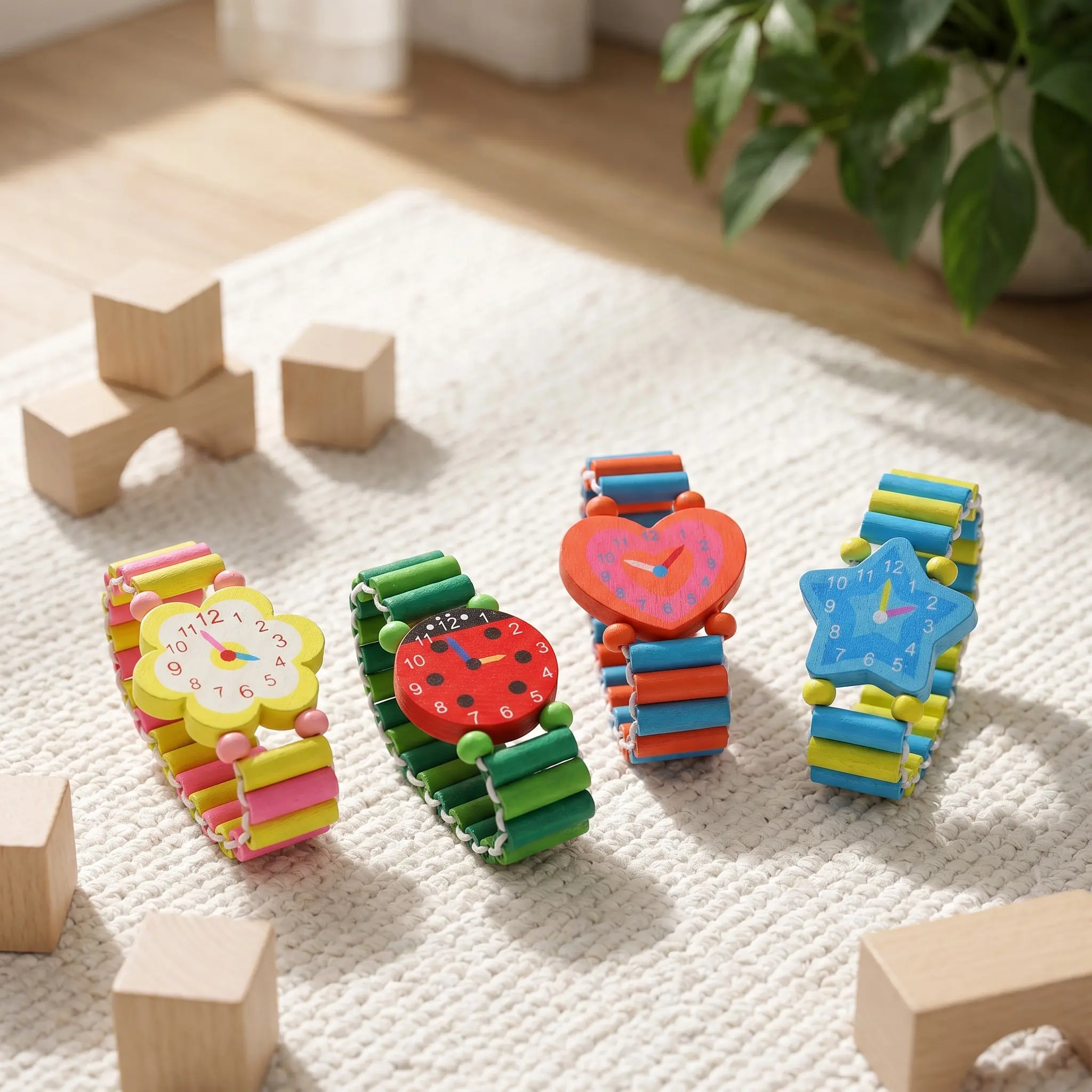 Luxury Watch White - 4 relojes de pulsera de madera