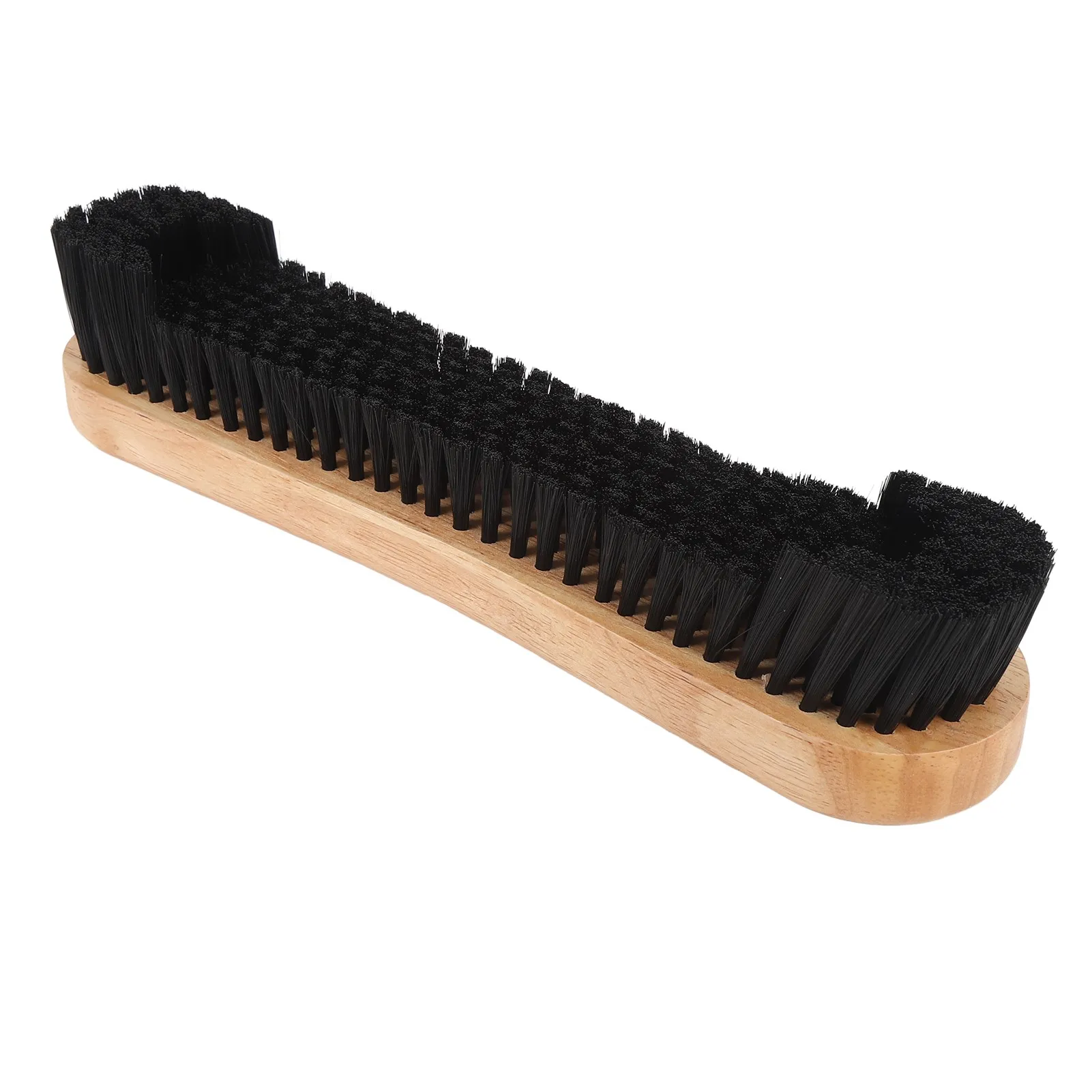 12 Inch Billiard Table Cleaning Brush Multifunctional Soft Nylon Bristle Pool Table Dusting Brush with Wood Handle
