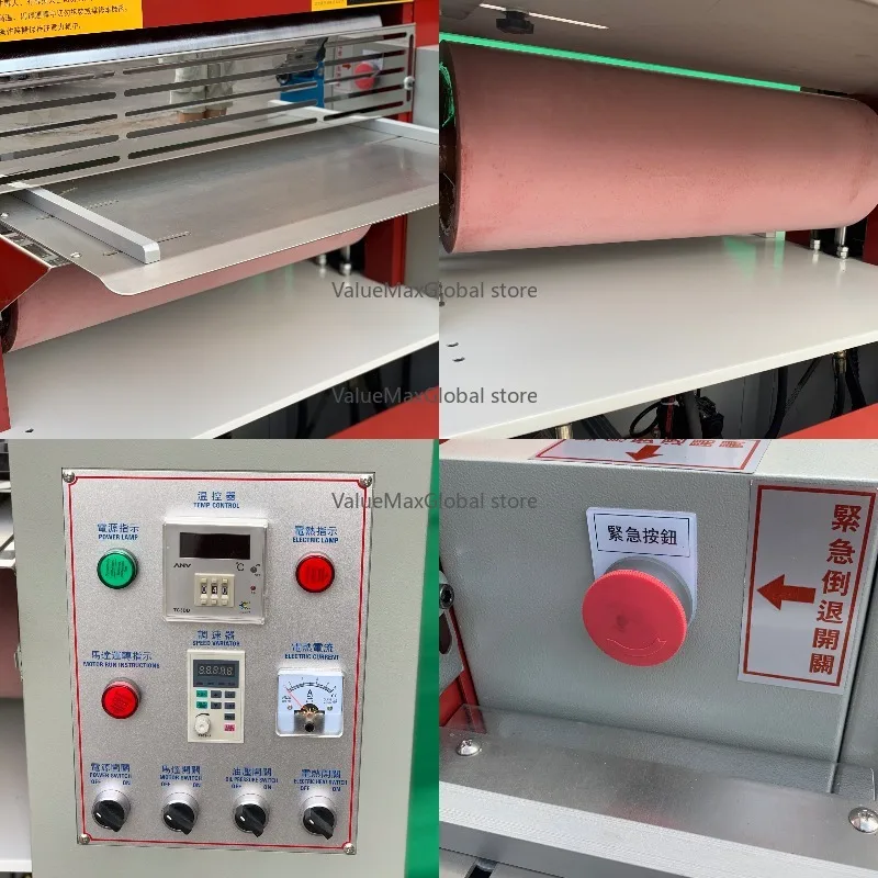 Verarbeitungsmaschine für Ledergürtel – Funktion zur Rollenbeschichtung und Musterprägung