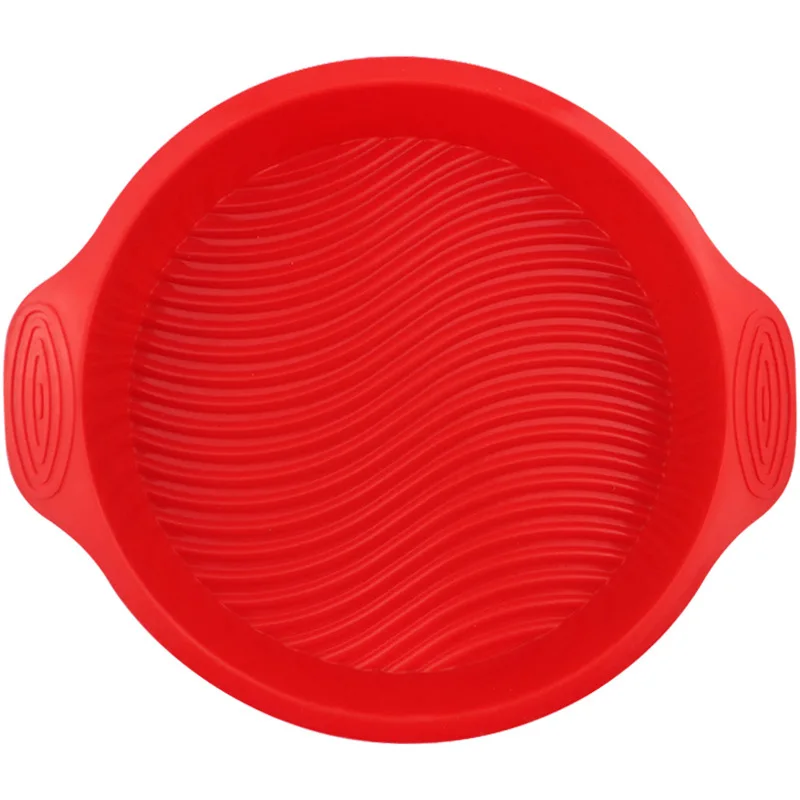 Wholesale 10-inch Wavy Round Silicone Cake Baking Pan Mold, Home DIY Baking 1184