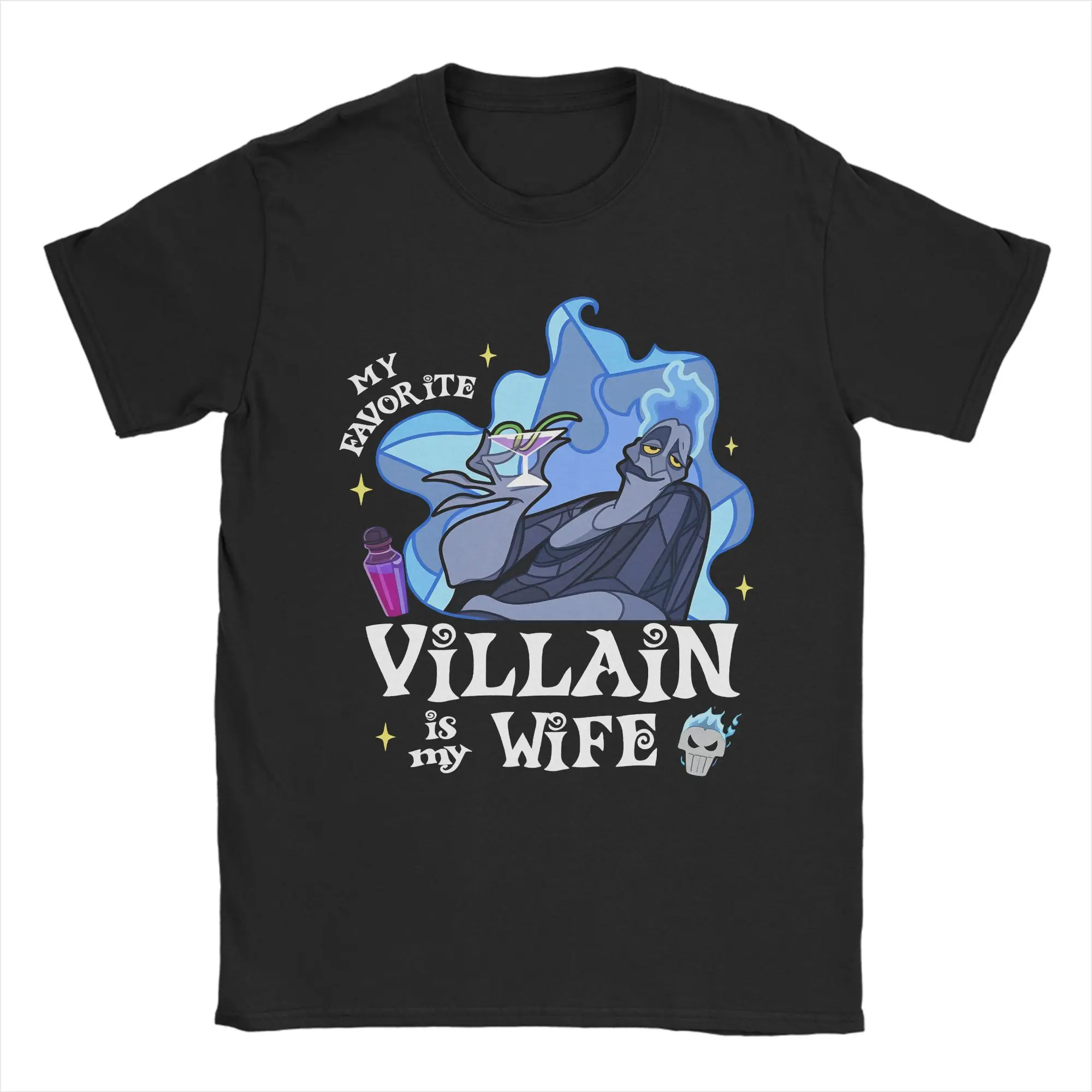 Villains T-Shirt Summer  Pure Cotton T-Shirts For Couple Harajuku Pattern Tshirt Short-Sleeved Vintage Top Tees