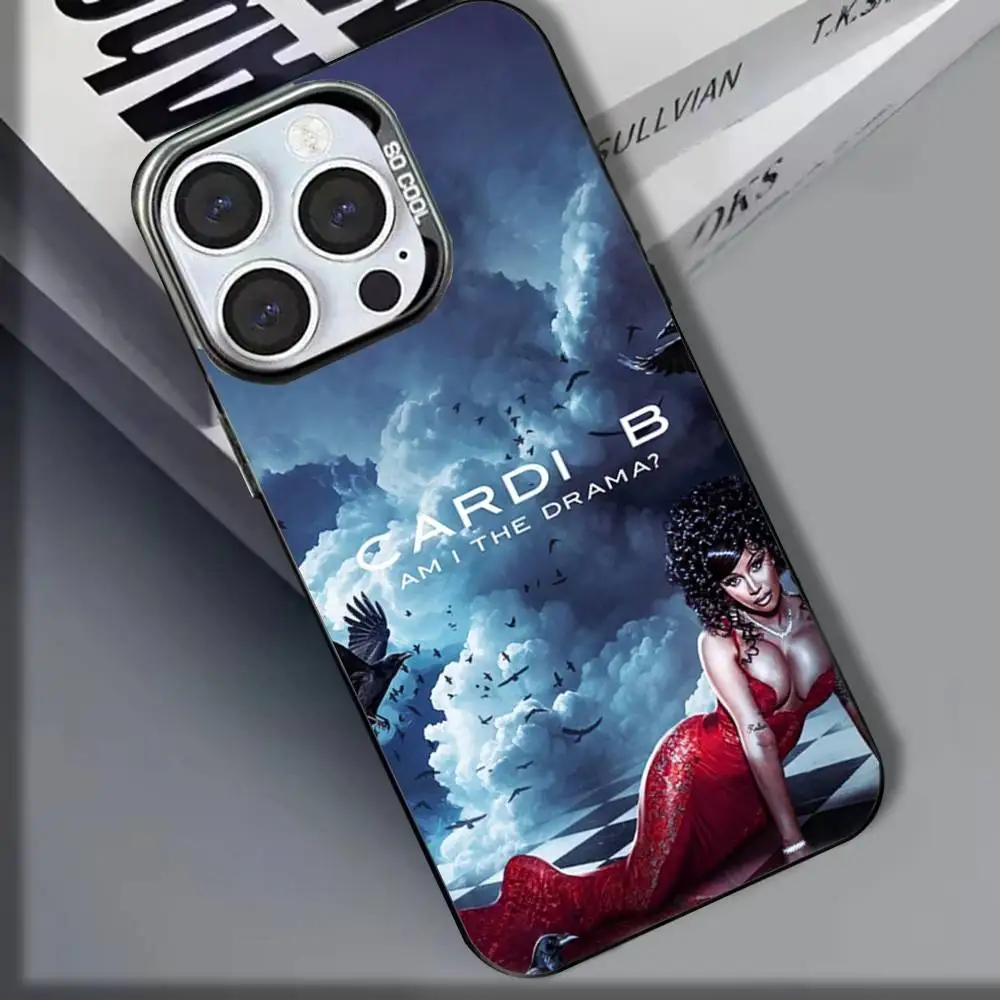C-Cardi B Am I The D-Drama iPhoneケース iPhone 16,15,14,13,12,11,8,7,Pro,Max,Plus,Mini,XS,SE対応 耐衝撃マットカバー