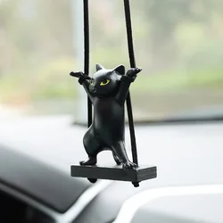 Ciondolo per auto creativo carino ramo gatto specchietto retrovisore ciondolo decorazione d'interni per auto decorazione regalo di compleanno accessori per auto