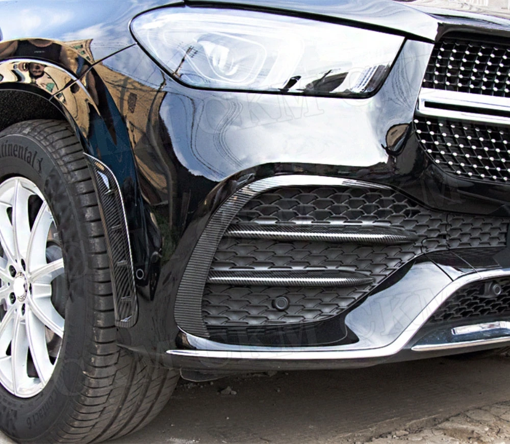 

Carbon Fiber Front Bumper Side Splitters Decoration For Mercedes Benz GLE Class W167 GLE350 GLE450 GLE53 AMG Sport SUV 2020 ABS