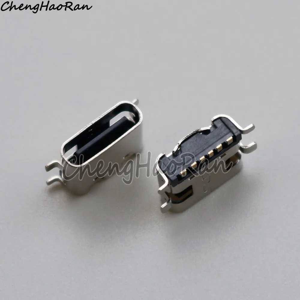 2 Pcs Type C USB 6/12/24pin SMT Power Socket Tail Plug USB 3.1 Female For Huawei Samsung Lenovo Power Charging Ports Connector