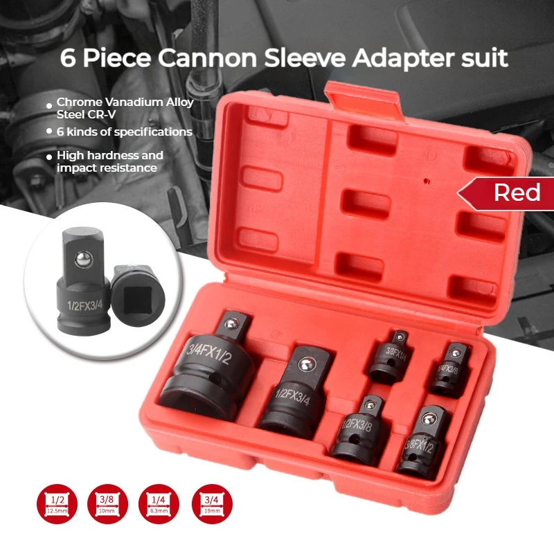 Socket Converter Adapter Set for Auto Bike Workshop Repair Tools for Handheld Tools Reducer Adapter 1/4 1/2 3/8 3/4 for Auto Bik