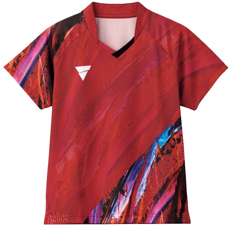 VICTAS Table Tennis Short Sleeve Training Uniform Men's Sports Wear Team Competition Clothing  Pong Fitness Fan Supplies