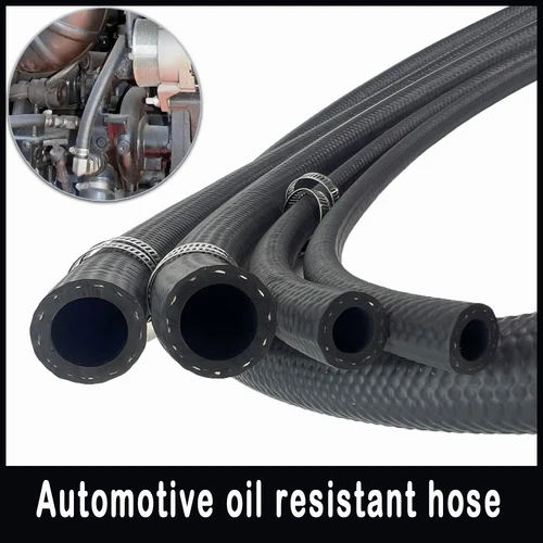 Imagen 2 del producto Manguera de línea de combustible para coche, motocicleta, camión, furgoneta, NBR, manguera diésel resistente al aceite, manguera de vacío ID 4 5 6 8 10 12 14 16 19 20 22 25 mm