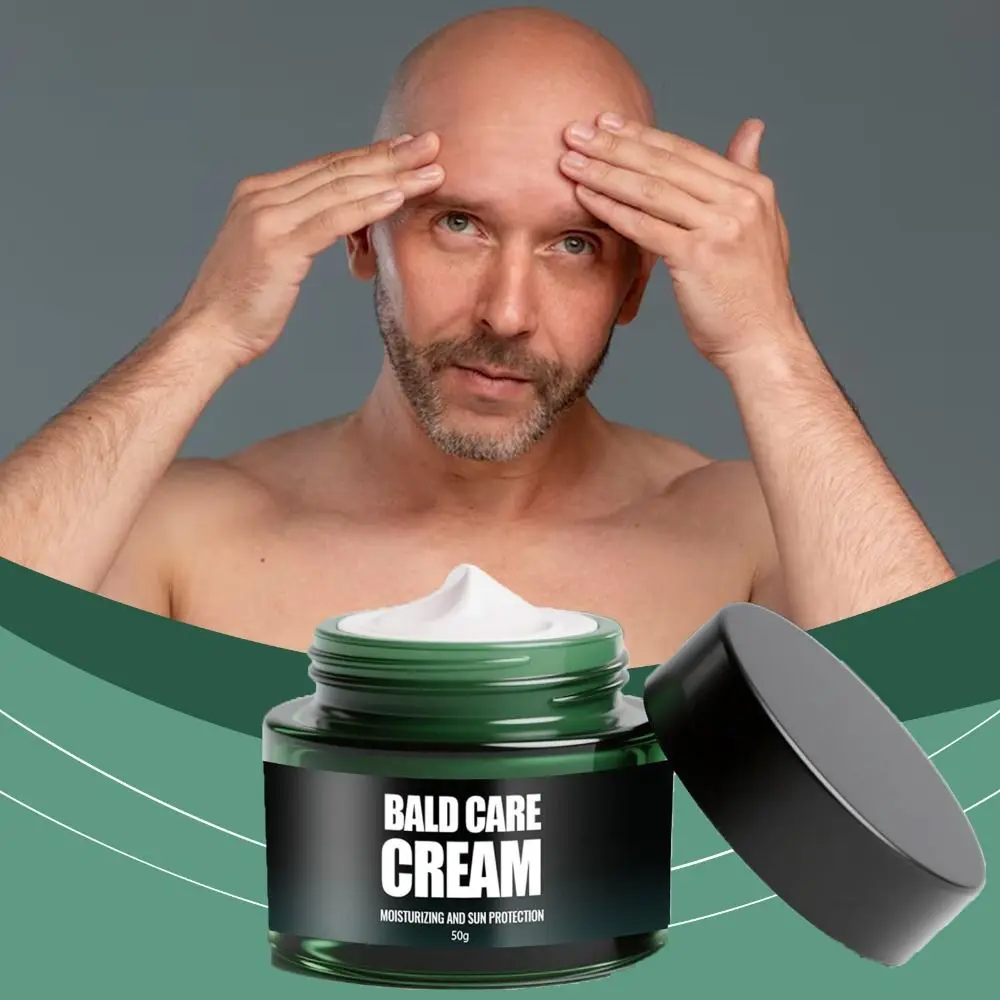 

Deep Moisturizing Bald Care Cream 50g Keep Bald Skin Hdrated Men's Shaving Cream Prevent Dryness Sun Protection