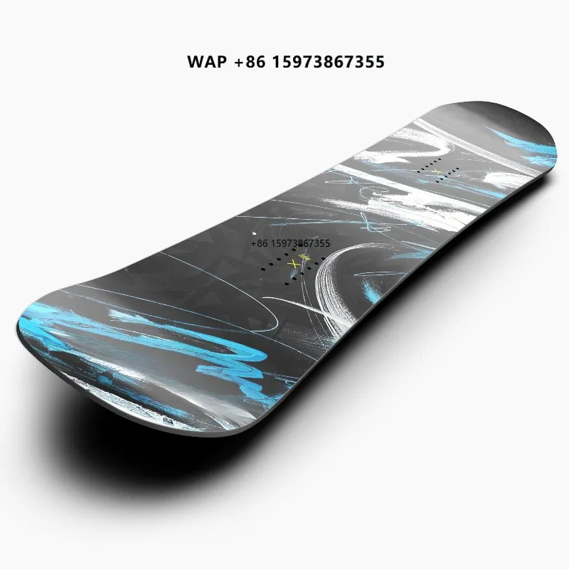 Factory Wholesale Traditional Camber Customized Logo Snowboard Poplar Wood Carbon Fiber for Adult