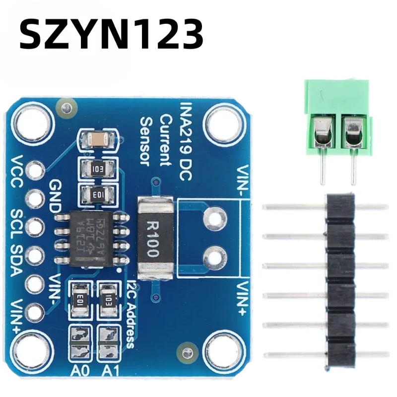 

10PCS INA219 Bi-directional DC Current Power Supply Sensor Breakout Module DIY 3V-5V IIC I2C Power Monitoring Sensor Module