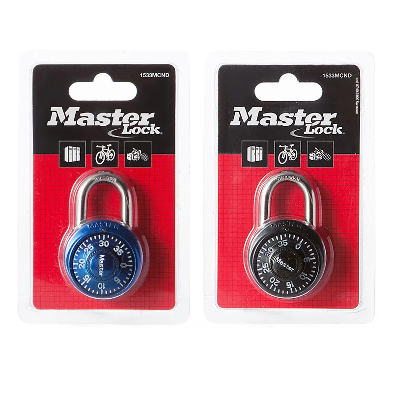 Master Lock-casillero de combinación giratorio 1530D, candado de combinación de contraseña portátil, candado de rotación para gimnasio y taquillas