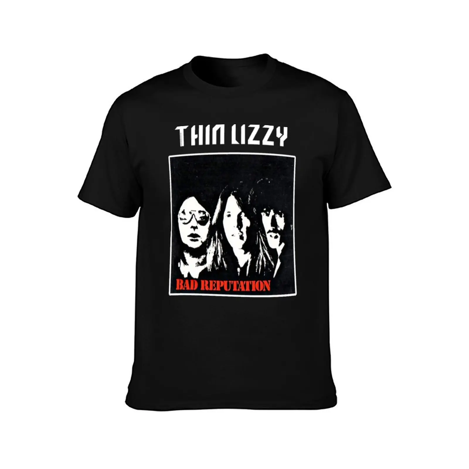 Thin Lizzy Bad Reputation T-Shirt Casual Basic Short Sleeve T-Shirt