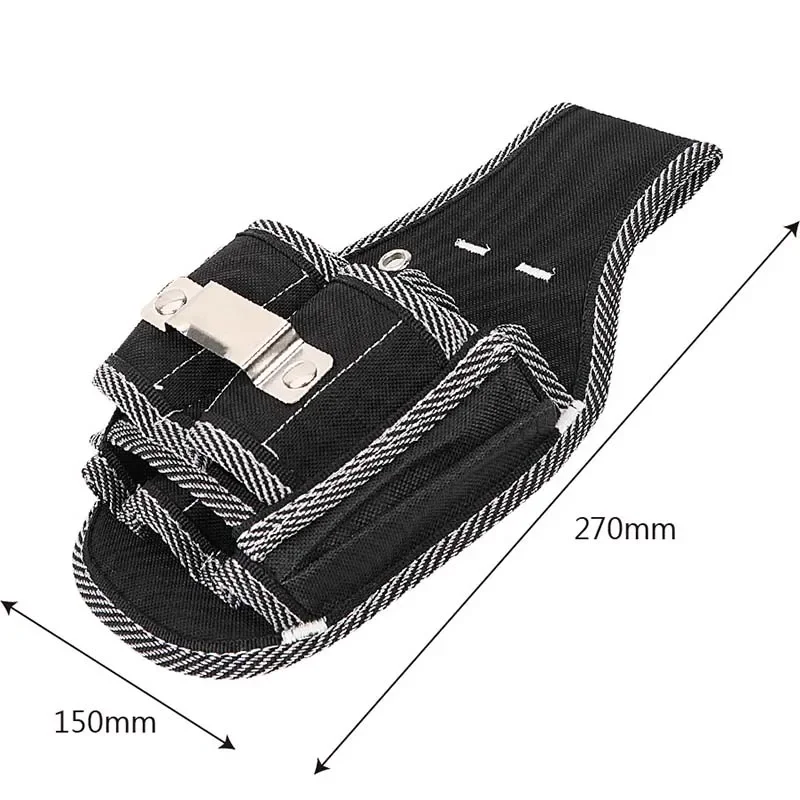 Marsupio per attrezzi in tessuto di nylon 9 in 1, supporto per kit cintura, borsa per attrezzi multifunzionale, borsa da tasca, custodia per tasca in vita per elettricista