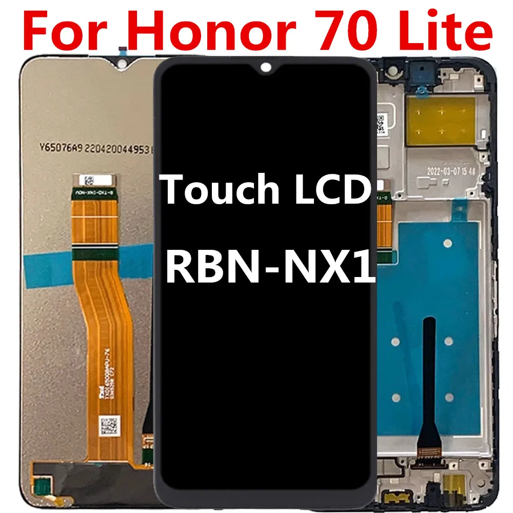 6.5'' New For Huawei Honor 70 Lite LCD RBN-NX1 Display Screen Touch Panel Digitizer For Honor70Lite Display Replacement