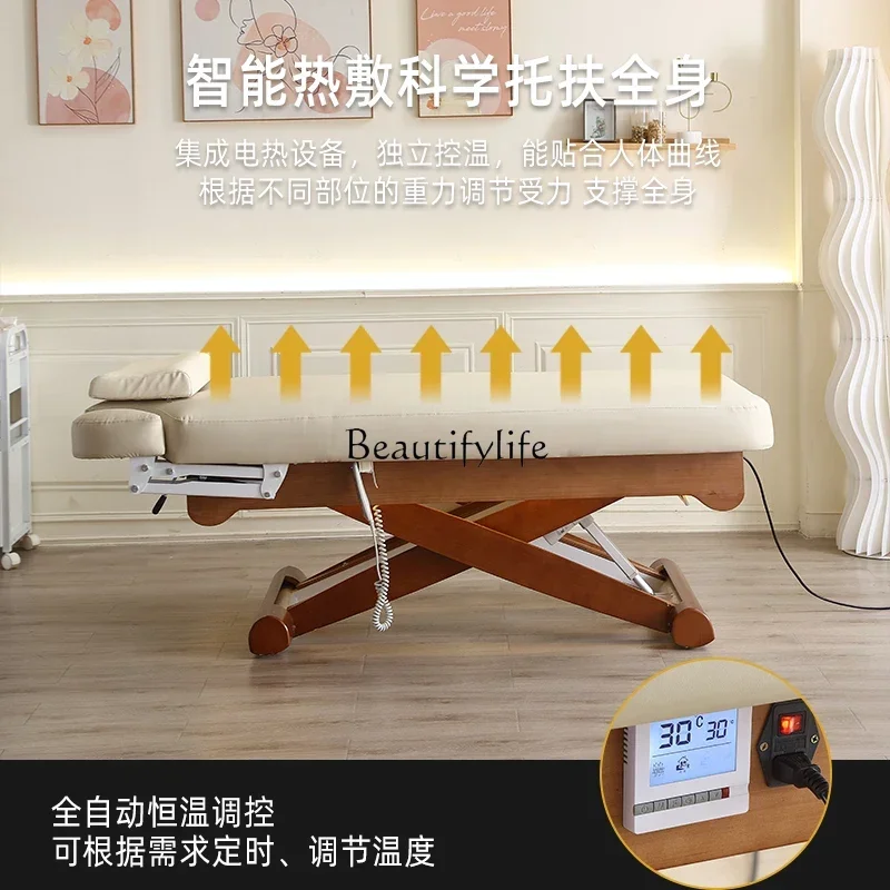 Electric Lifting Beauty Massage Massage Bed Heating Physiotherapy Spa Bed